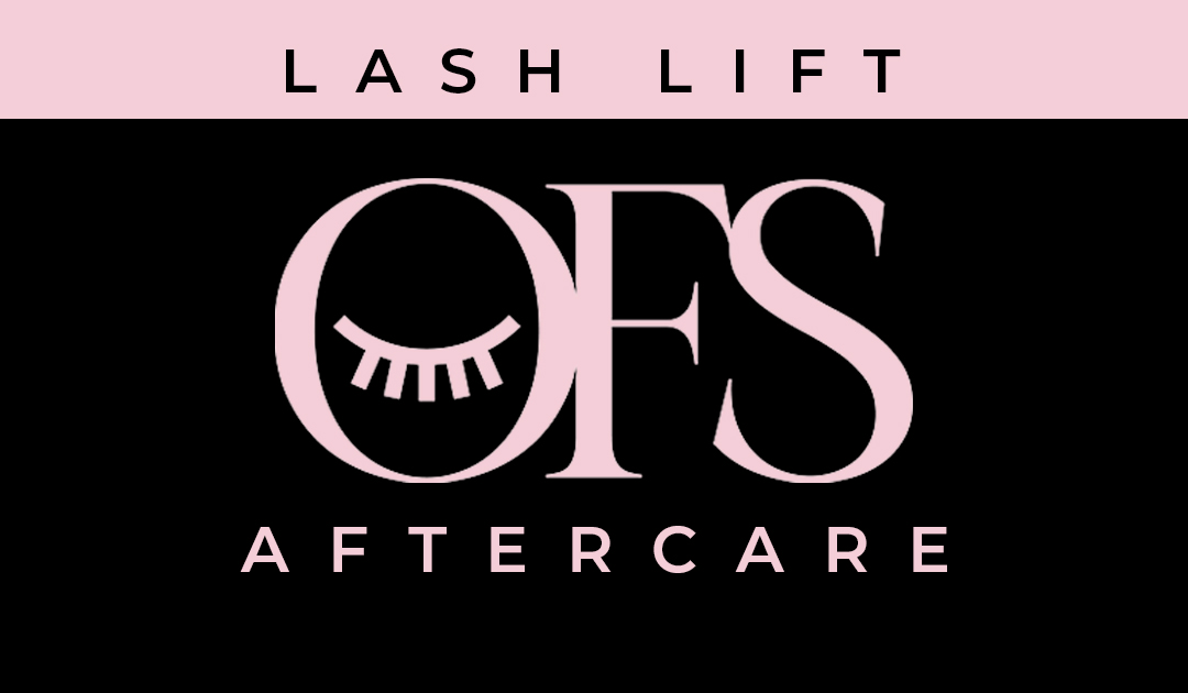 Lash Lift Aftercare Card. After every lash appointment, appointment, our clients receive an aftercare card to take home.